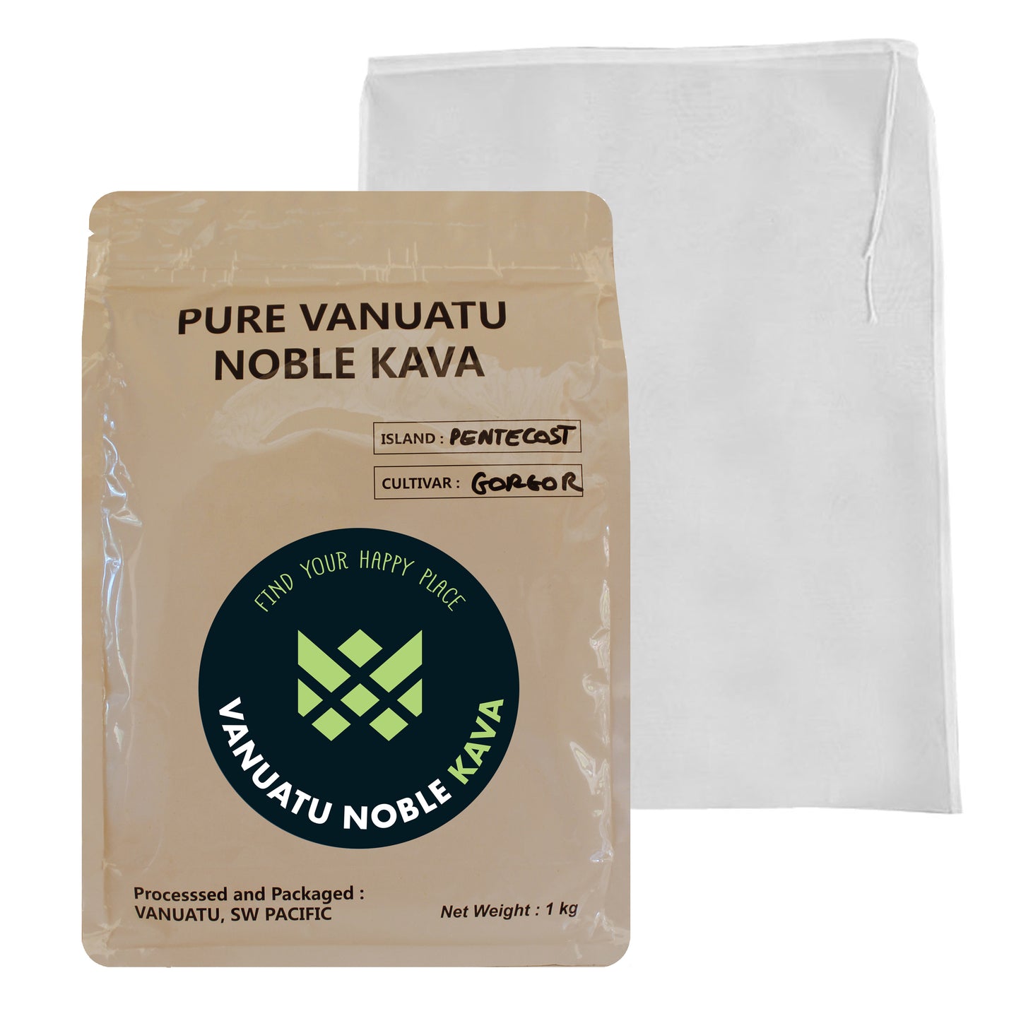 1kg PURE NOBLE KAVA FROM VANUATU - $171 - 10% Discount applied at checkout