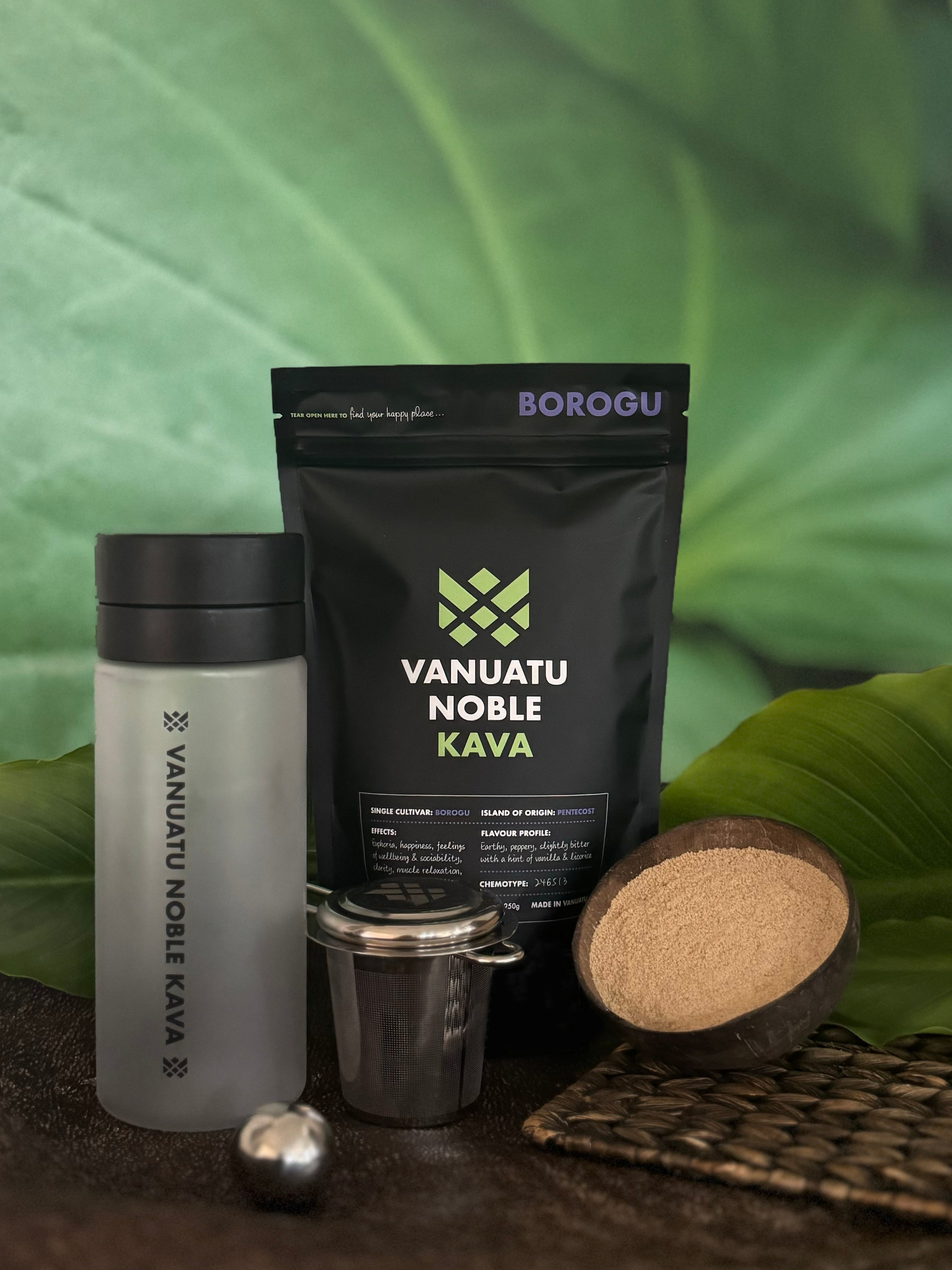Magic Ball Kava Shaker & Stainless Steel Kava Strainer Kava Bundle