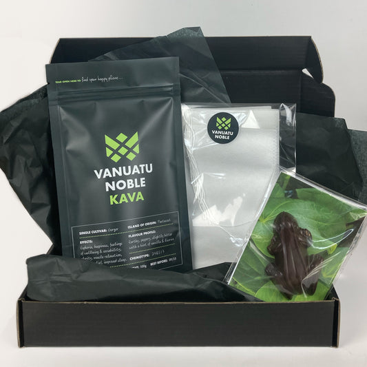 Kava Starter Pack with Single Origin Vanuatu Chocolate Frog