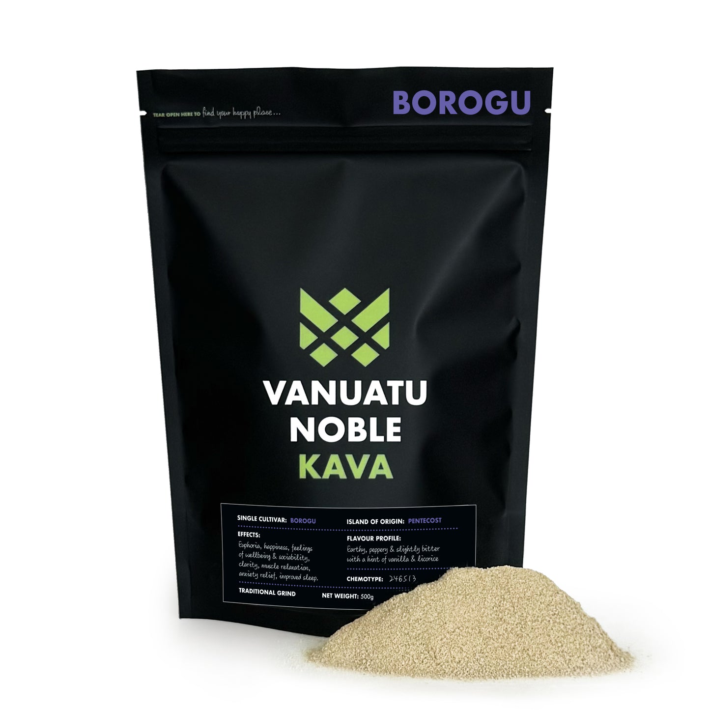 500g PURE NOBLE KAVA FROM VANUATU