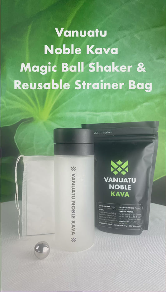 Magic Ball Shaker & Kava Strainer Bag Bundle
